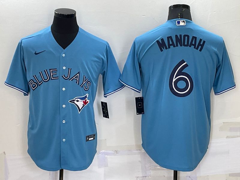 Men Toronto Blue Jays #6 Manoah Light Blue Game Nike 2022 MLB Jersey->toronto blue jays->MLB Jersey